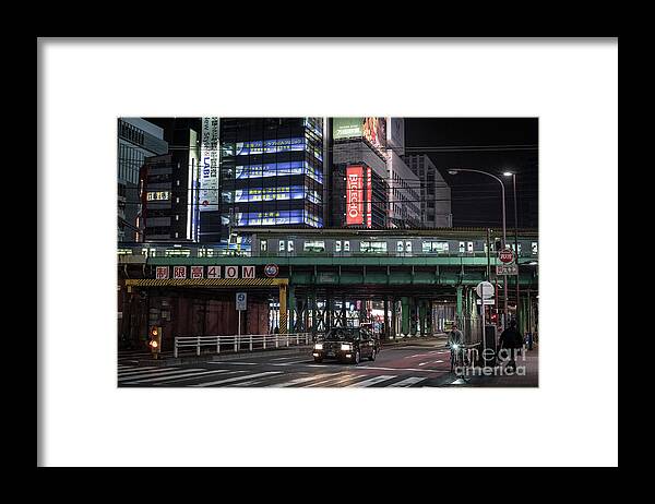 People Framed Print featuring the photograph Tokyo Transportation, Japan by Perry Rodriguez