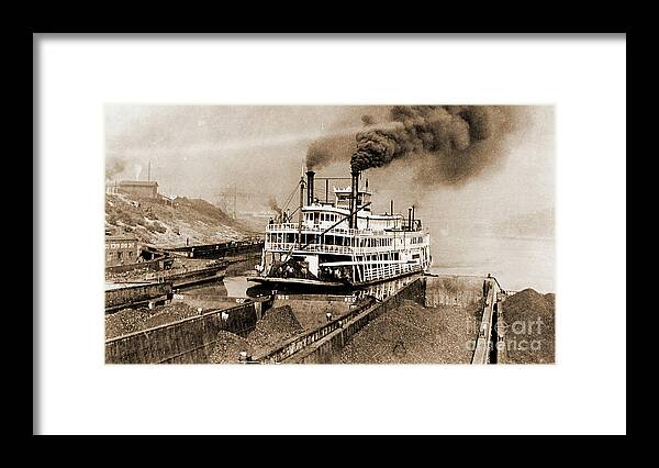 River Framed Print featuring the photograph Tom Greene River Boat by Gary Wonning