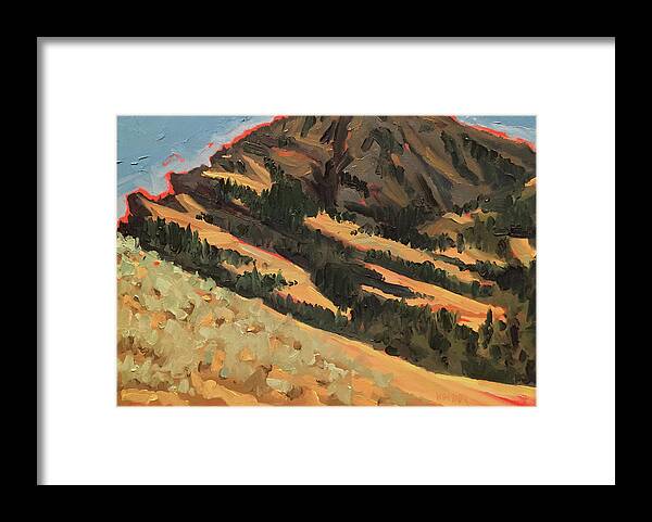 Montana Framed Print featuring the painting Tom Miner Basin by Les Herman