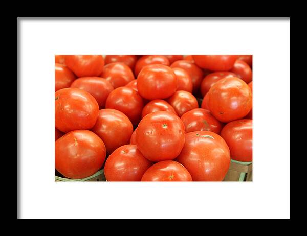 Food Framed Print featuring the photograph Tomatoes 247 by Michael Fryd