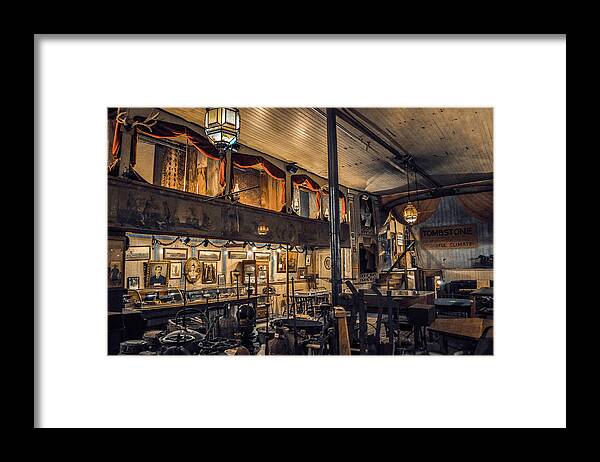 Tombstone Framed Print featuring the photograph Tombstone Bird Cage Theatre by Kyle Hanson