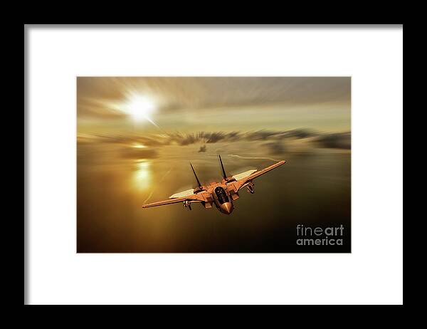 F-14 Tomcat Framed Print featuring the digital art Tomcat Tomcat by Airpower Art