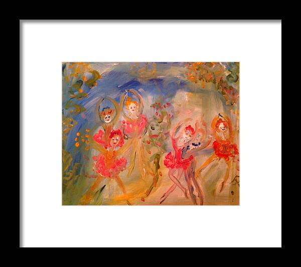 Ballet Framed Print featuring the painting Tomorrow's dream ballet by Judith Desrosiers