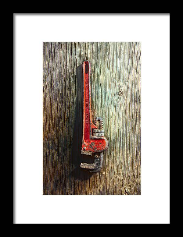 Antique Framed Print featuring the photograph Tools On Wood 70 by YoPedro