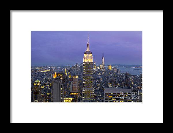 New York City Framed Print featuring the photograph Top of the Rock by Keith Kapple