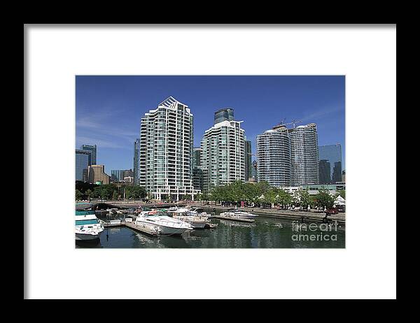 Harbor Framed Print featuring the photograph Toronto Harbour Front by Teresa Zieba