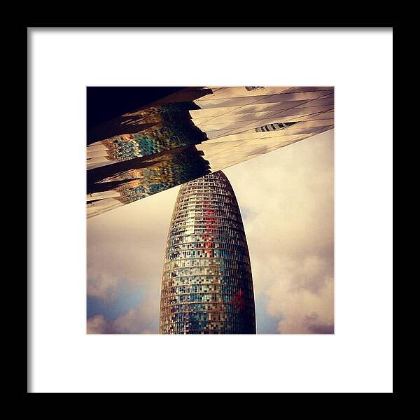 Ig_great_pics Framed Print featuring the photograph #torreagbar #building #glòries by Mark Nowoslawski