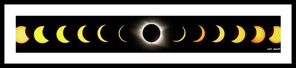Eclipse Framed Print featuring the photograph Total Eclipse 2017 by Walt Baker