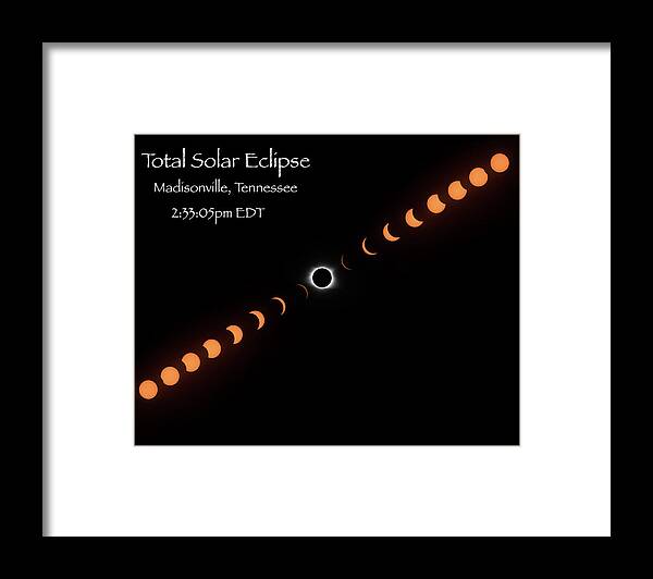 Madisonville Tn Framed Print featuring the photograph Totality by Norman Peay