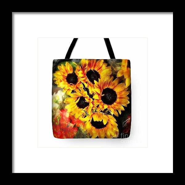 Tote Bag Framed Print featuring the photograph Tote Bag Tournesols by Jack Torcello