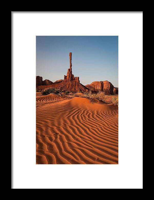 American Southwest Framed Print featuring the photograph Totem Pole by James Capo