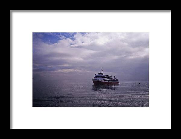 Frank Dimarco Framed Print featuring the photograph Tour Boat San Francisco Bay by Frank DiMarco