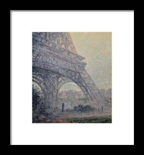 Paris Framed Print featuring the painting Paris , Tour de Eiffel by Pierre Dijk