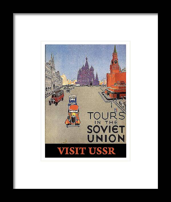 Tour Framed Print featuring the painting Tours in the Soviet Union by Long Shot