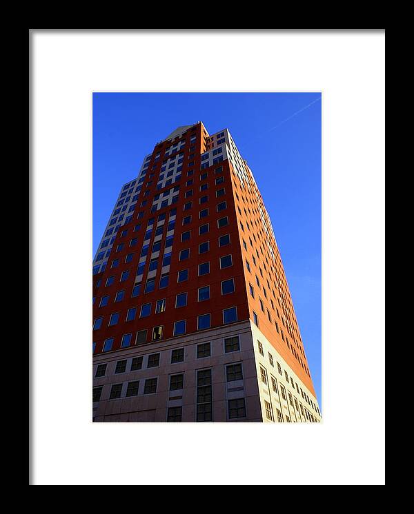 Architecture Framed Print featuring the photograph Toward Blue Skies by Lois Lepisto