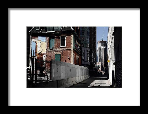 Alley Framed Print featuring the photograph Towards The Same by Kreddible Trout