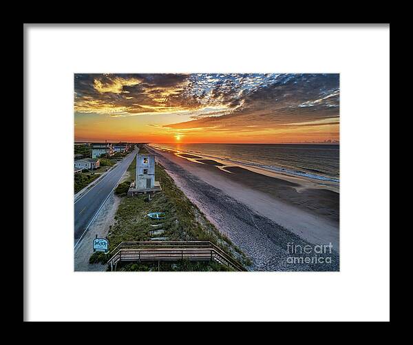 Sunrise Framed Print featuring the photograph Tower #3 by DJA Images