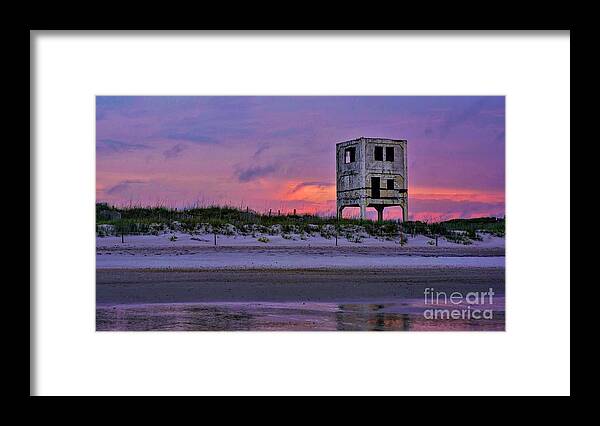 Sunrise Framed Print featuring the photograph Tower 6 Glow by DJA Images