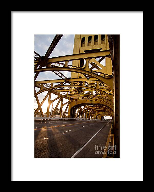 Sacramento Framed Print featuring the photograph Tower Bridge by Ana V Ramirez