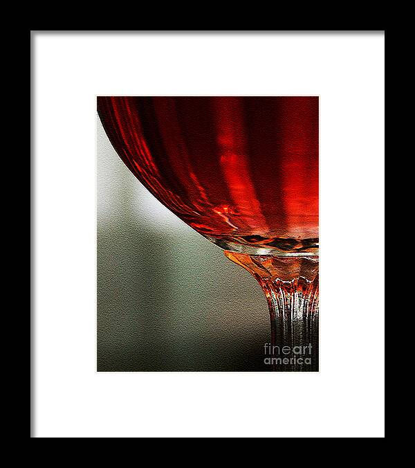 Wine Framed Print featuring the photograph Tracing The Curve by Linda Shafer