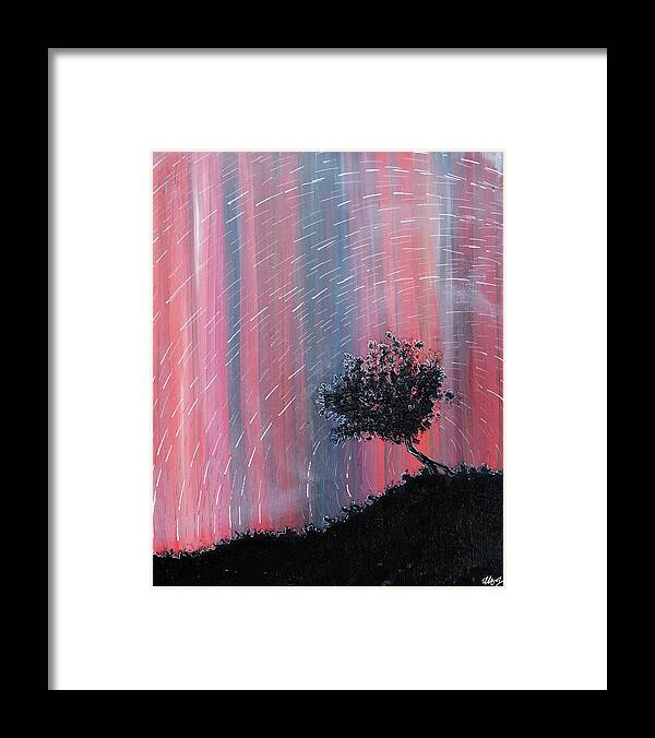 Tree Framed Print featuring the painting Tracking by Laura Hol Art