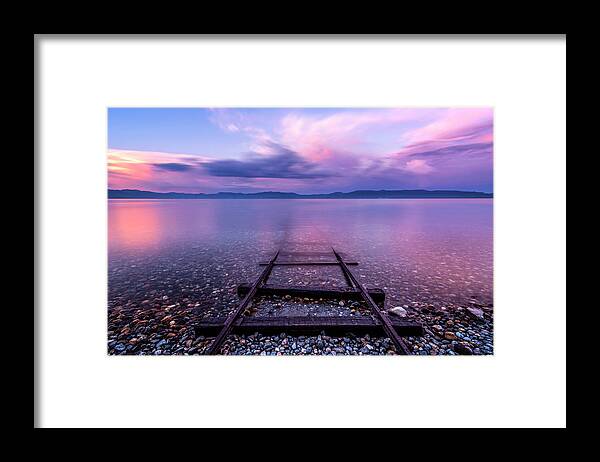 Tahoe Framed Print featuring the photograph Tracks to Tahoe by Brad Scott