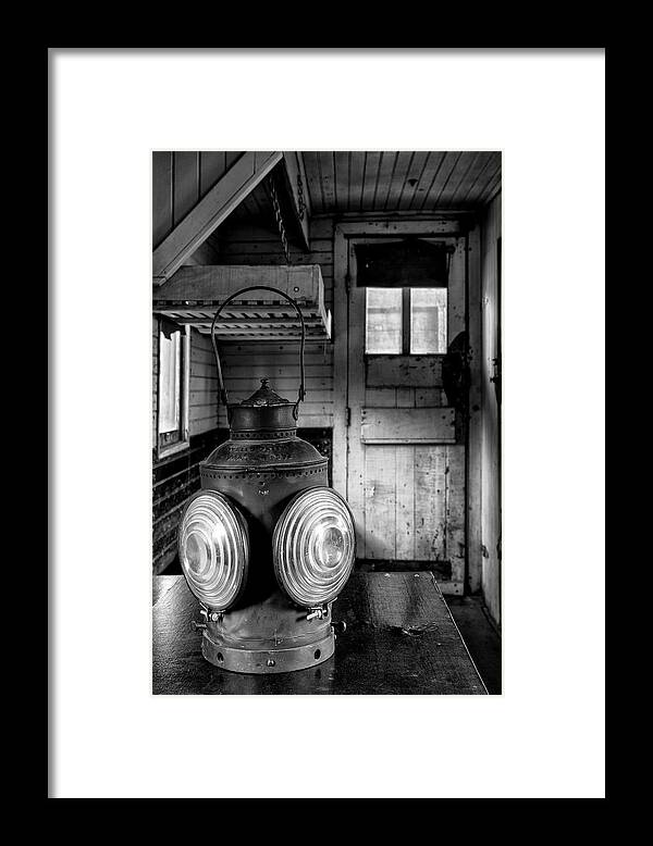 Lantern Framed Print featuring the photograph Train Car Lantern by Denise Bush