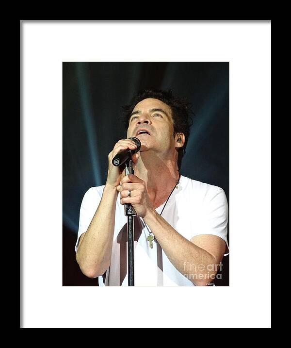 Pat Monahan Framed Print featuring the photograph TRAIN's Pat Monahan by Cindy Manero