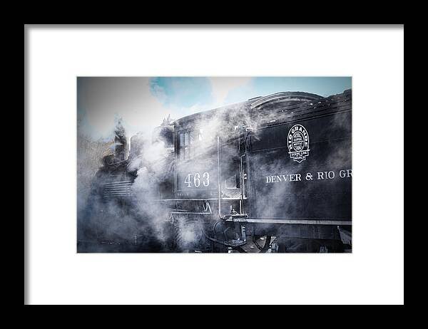 Steven Bateson Framed Print featuring the photograph Train Engine 463 by Steven Bateson