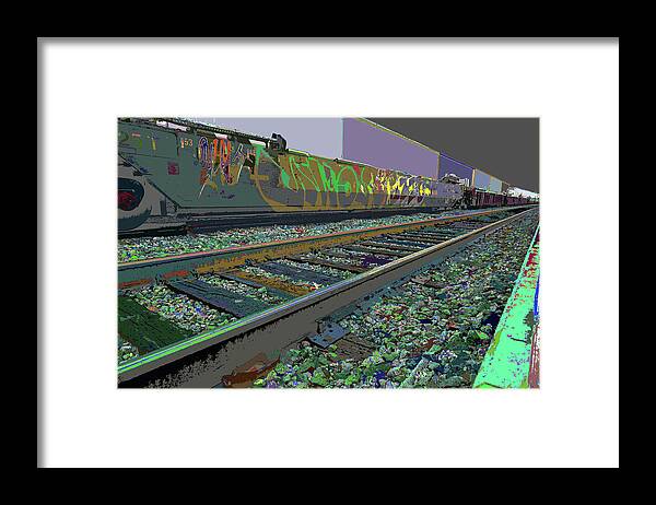 Kenneth James Framed Print featuring the photograph Train Infiniti Gone Tomorrow by Kenneth James