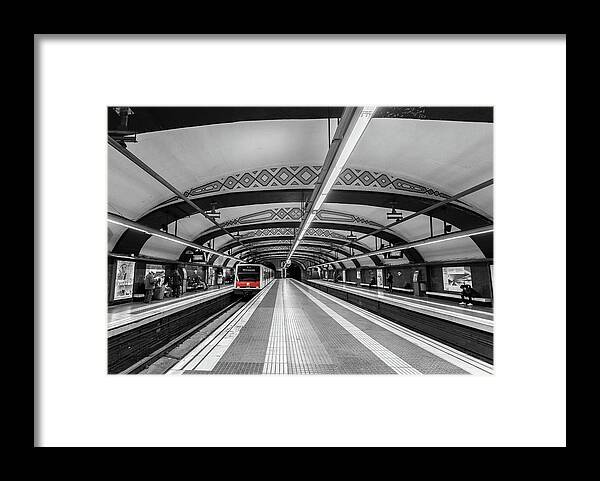 Train Framed Print featuring the photograph Train by Sergey Simanovsky