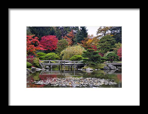 Landscape Framed Print featuring the photograph Tranquil Autumn by Emerita Wheeling