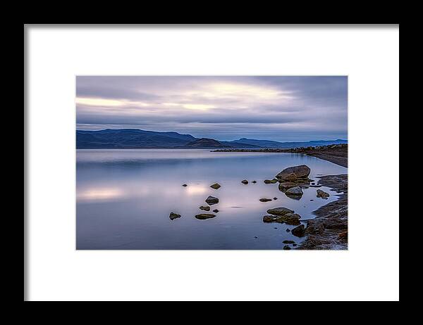 Landscape Framed Print featuring the photograph Peaceful Lake by Maria Coulson