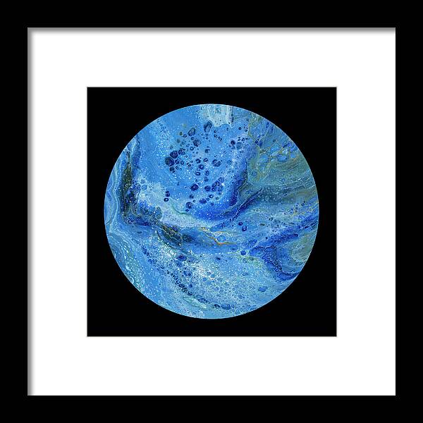 Abstract Framed Print featuring the painting Tranquility 2 by Darice Machel McGuire