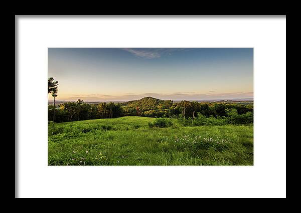 Hudson Valley Framed Print featuring the photograph Tranquility in Hudson by John Morzen