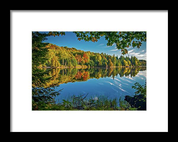 Grand Sable Lake Framed Print featuring the photograph Tranquillity by Gary McCormick