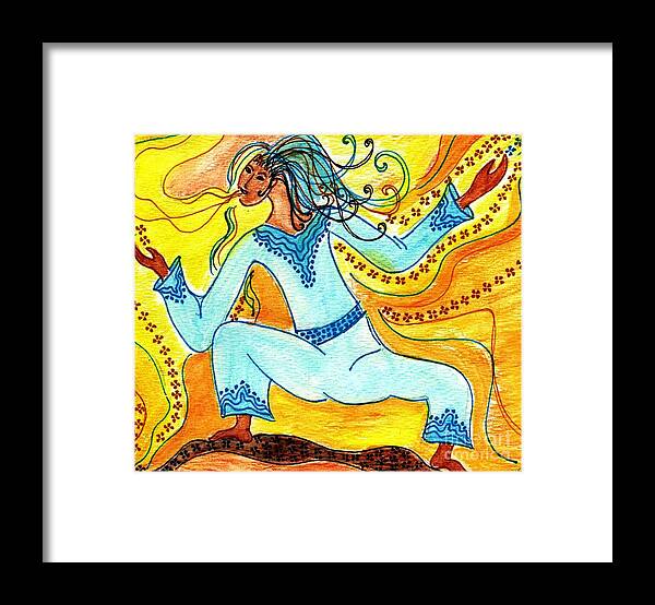 Transformation Framed Print featuring the mixed media Trans Dance by Lisa Cioppettini