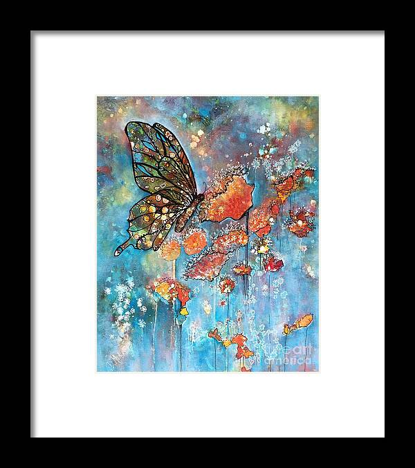 Butterfly Art Framed Print featuring the painting Transformation by Donna Martin