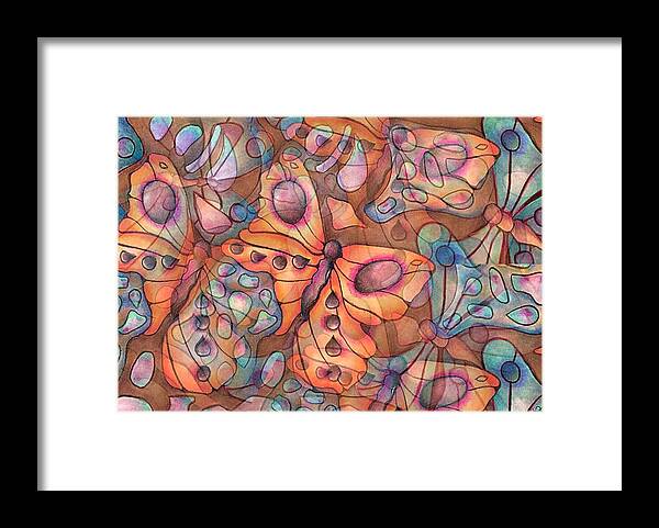 Intuitive Art Framed Print featuring the pastel Transformation by Laurie's Intuitive