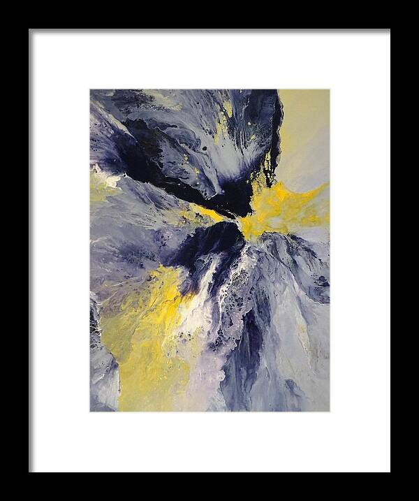 Abstract Framed Print featuring the painting Transformation by Soraya Silvestri