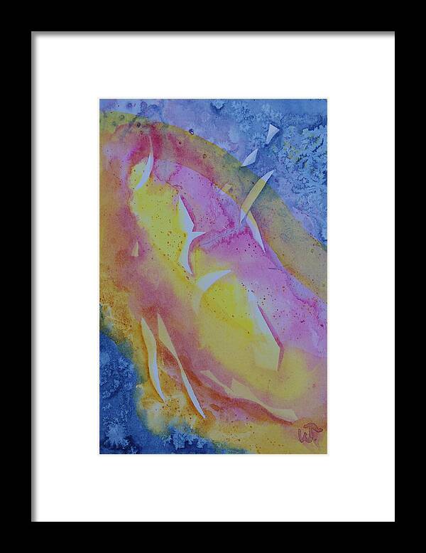 Transparent Abstract Framed Print featuring the painting Transparent Abstract by Warren Thompson