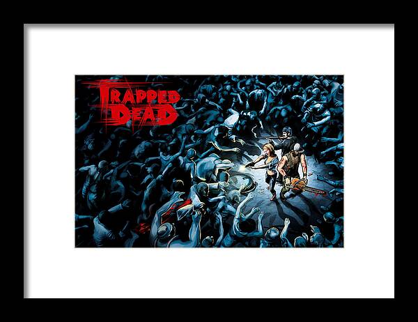 Trapped Dead Framed Print featuring the digital art Trapped Dead by Maye Loeser