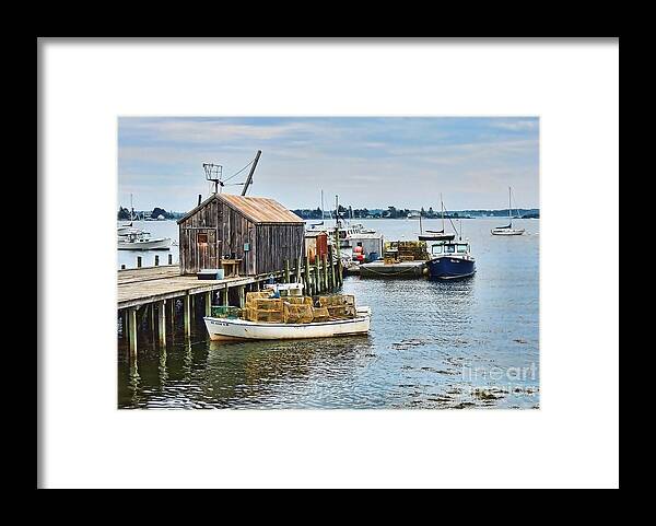 Lobster Boat Framed Print featuring the photograph Trapped by Patrick Fennell