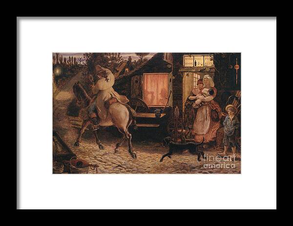 Ford Madox Brown Framed Print featuring the painting Traveller by MotionAge Designs