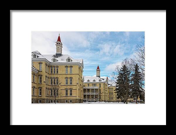 Traverse City State Hospital Framed Print featuring the photograph Traverse City State Psychiatric Hospital by Steve L'Italien