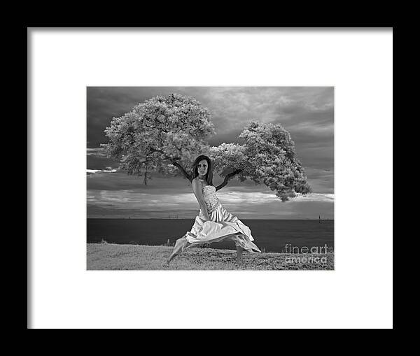 Girl Framed Print featuring the photograph Tree Girl 1209040 by Rolf Bertram