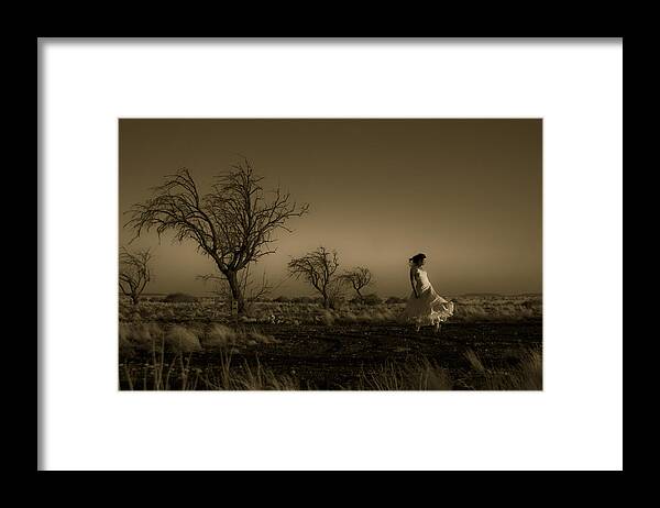 Woman Framed Print featuring the photograph Tree Harmony by Scott Sawyer