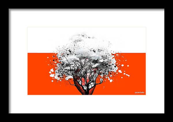 Tree Framed Print featuring the digital art Tree Of Feelings by Paulo Zerbato