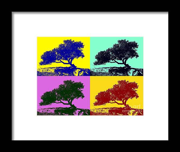 Tree Framed Print featuring the photograph Tree of Life x 4 by Tap On Photo