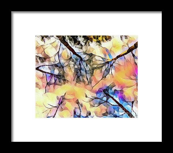 Trees Framed Print featuring the digital art Trees by William Wyckoff